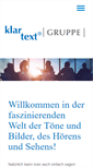 Mobile Screenshot of klartextgruppe.de