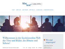 Tablet Screenshot of klartextgruppe.de